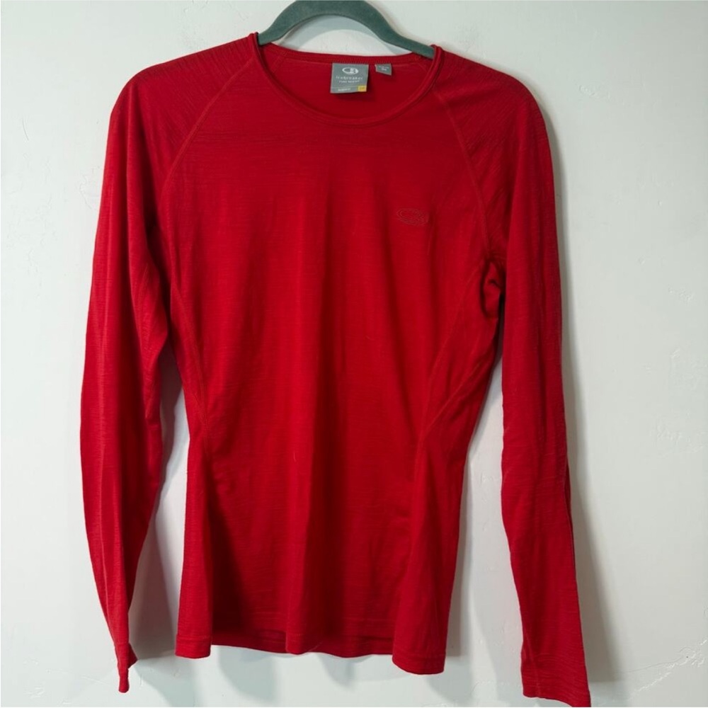 Icebreaker Red Long Sleeve Top